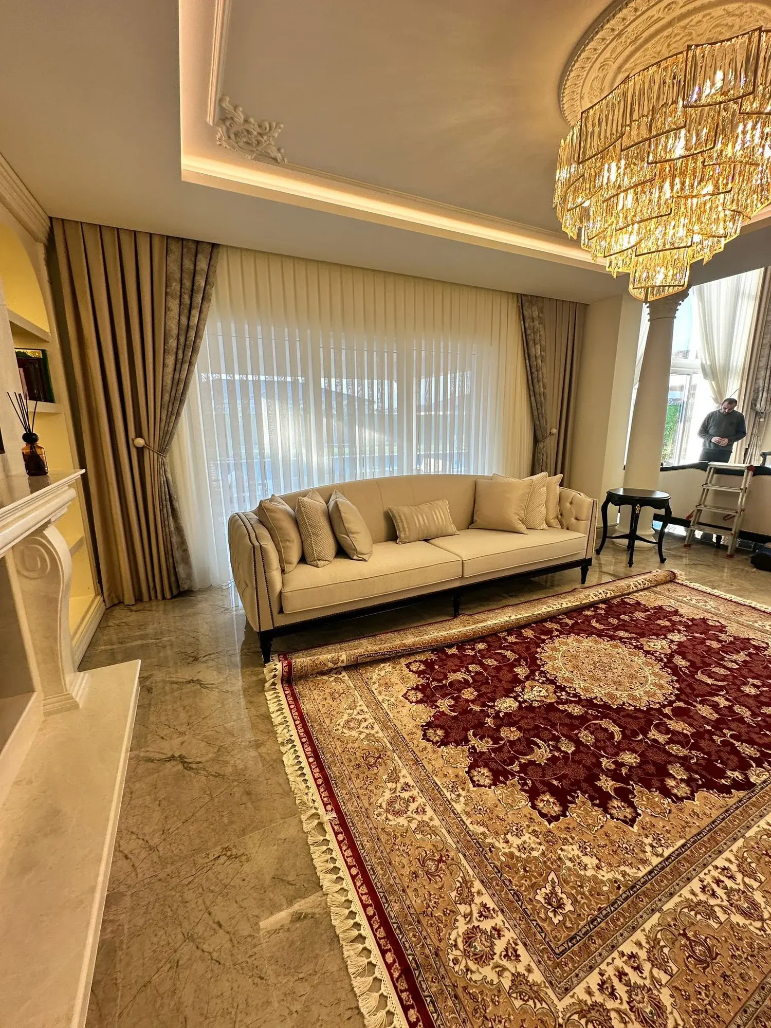 Betaper Perde modern salon perde uygulaması